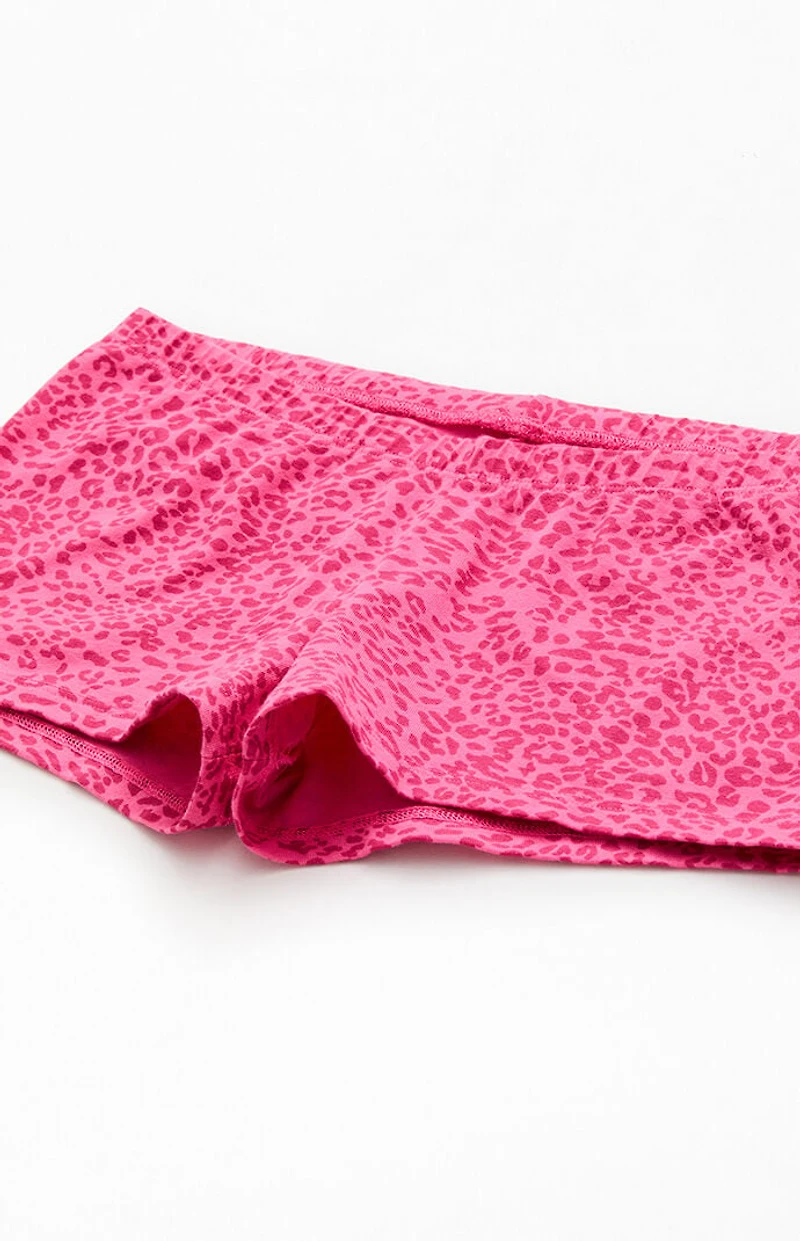 John Galt Pink Leopard Boxer Boyshorts