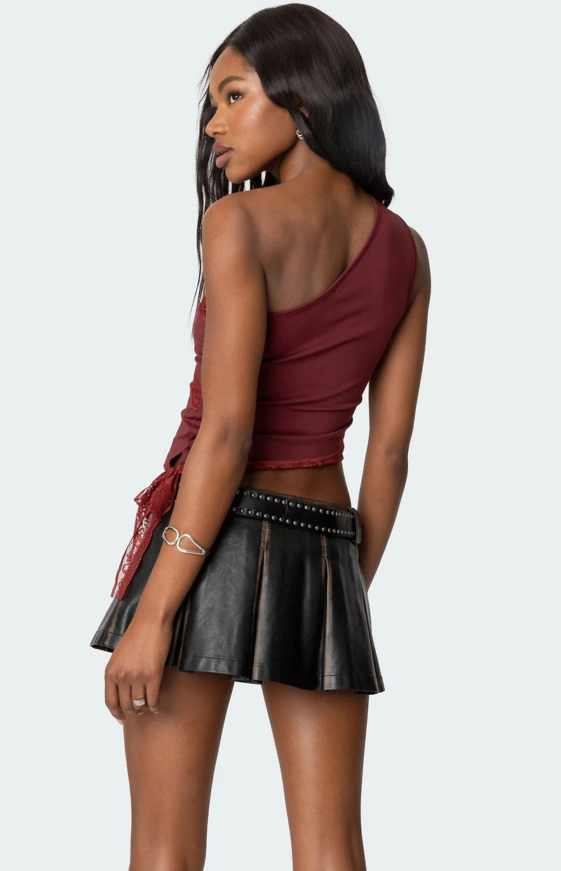 Edikted Becky Lacey One Shoulder Top