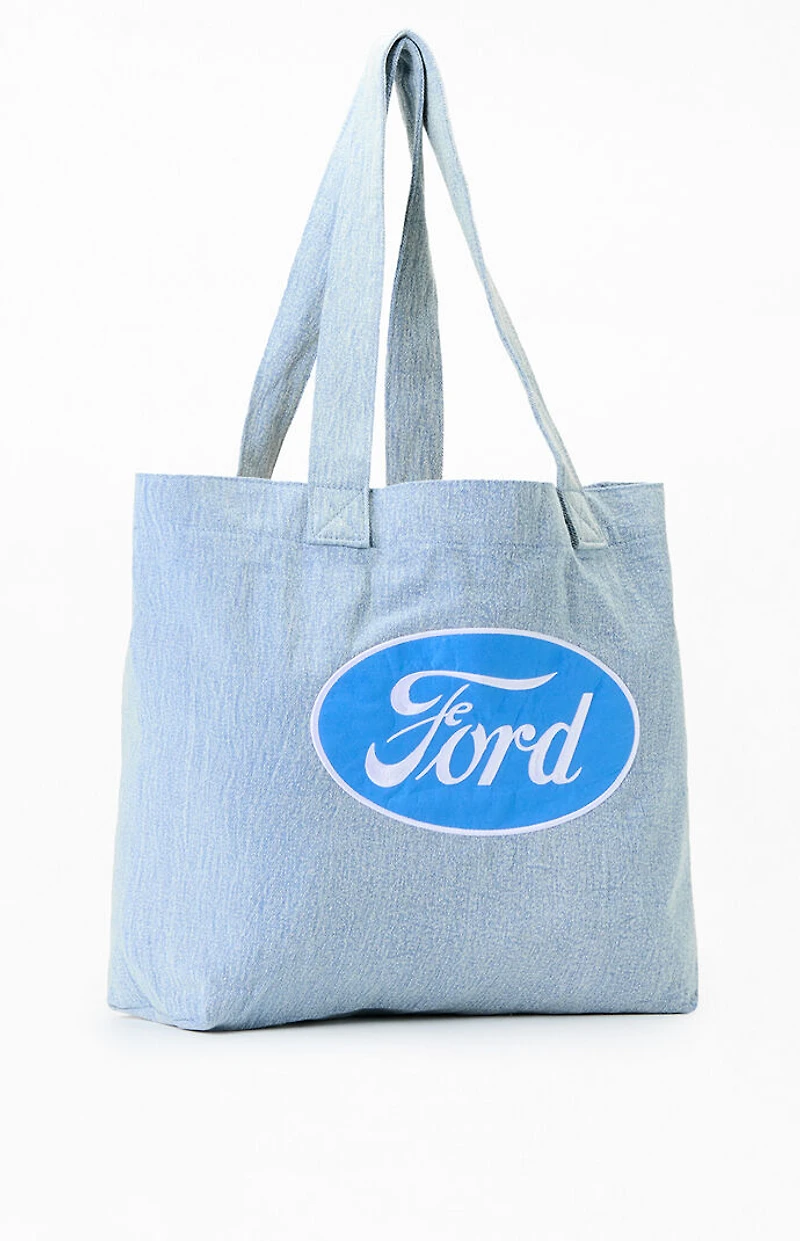 FORD Logo Denim Tote Bag