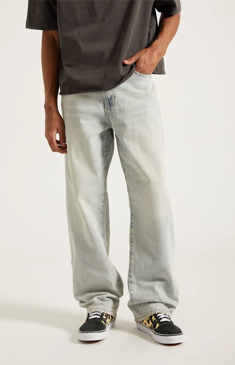 Pacsun Dylan Baggy Jeans Light Wash Tinted