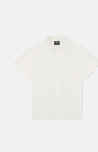 WeSC White Mesh Camp Shirt