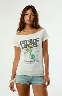 Pacsun x Outside Lands Banjo Off-The-Shoulder T-Shirt