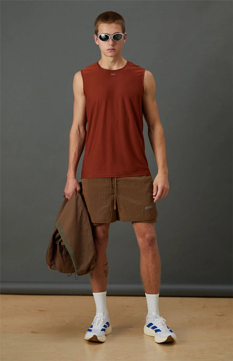 A.R.C. Active Burnt Orange Performance Tank Top