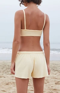 John Galt Yellow Summer Thermal Shorts