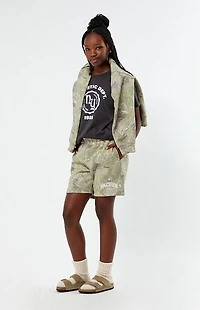 Pacsun Kids Camo Embroidered Sweat Shorts