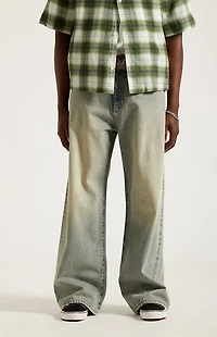 Pacsun Blake Extreme Baggy Jeans Light Blue Tinted