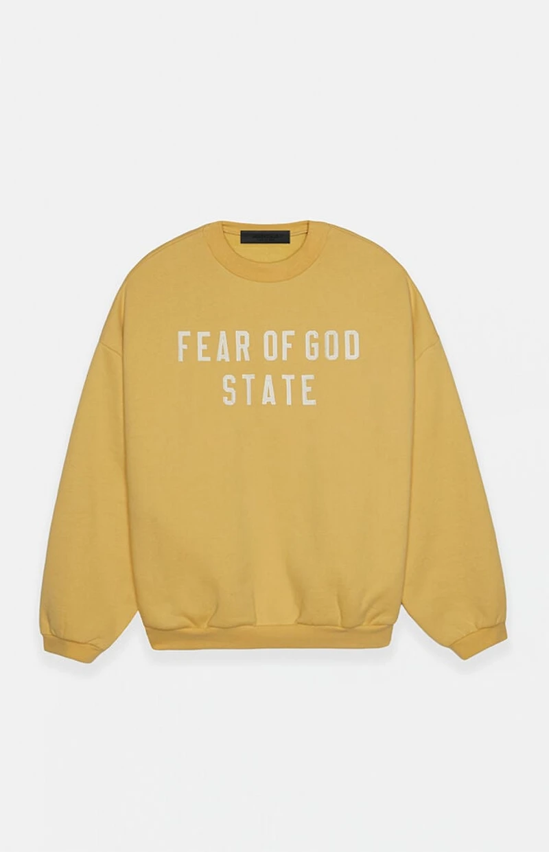Fear of God ESSENTIALS Amber Heavy Fleece Crew Neck Sweatshirt