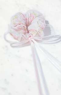 Pacsun Floral Bow Hair Scrunchie
