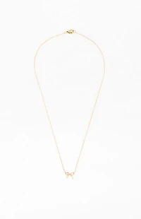 John Galt Gold Bow Necklace