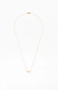 John Galt Gold Bow Necklace