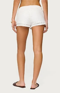 Edikted Arlie Floral Texured Sheer Shorts
