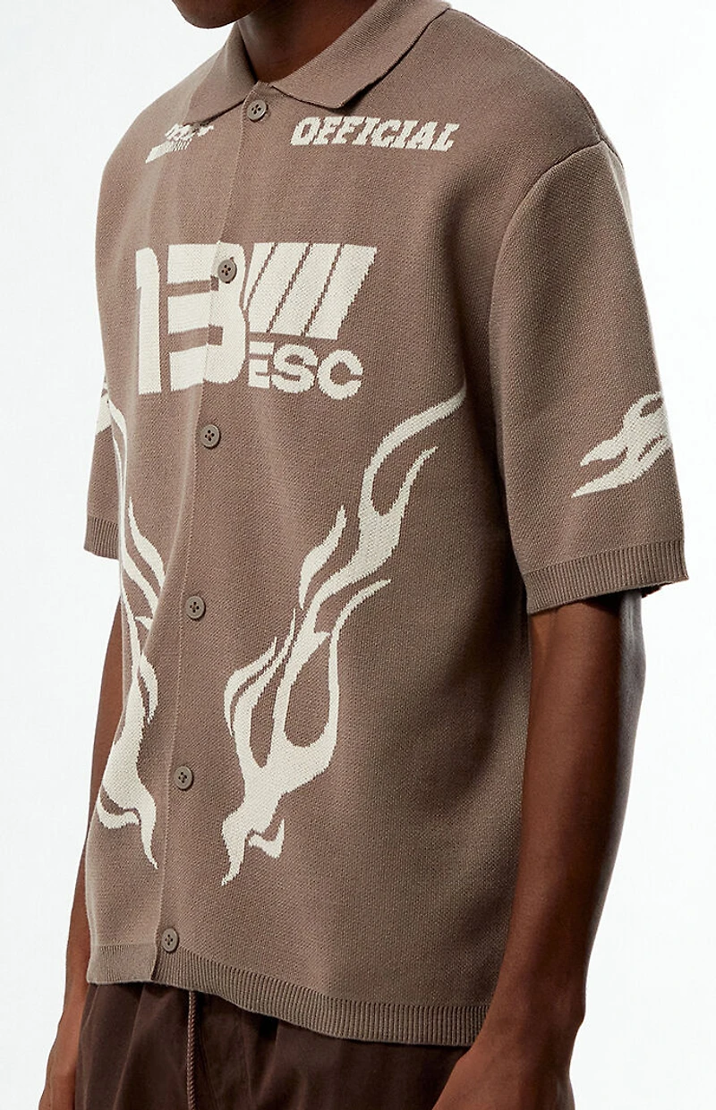 Pacsun 13 ESC Polo Sweater Shirt