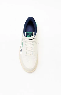 Reebok Kids White & Green Club C Revenge Shoes