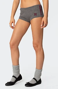 Edikted Heart Knit Micro Shorts