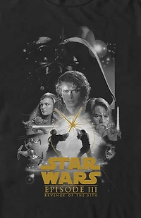 Star Wars Three Poster Gold T-Shirt