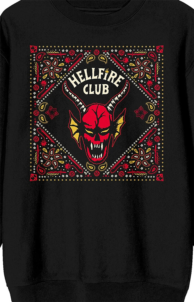 Stranger Things Hellfire Club Logo Crew Neck Sweatshirt