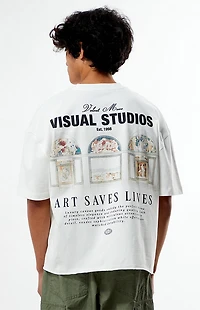 Pacsun Visual Studios Cropped Boxy T-Shirt