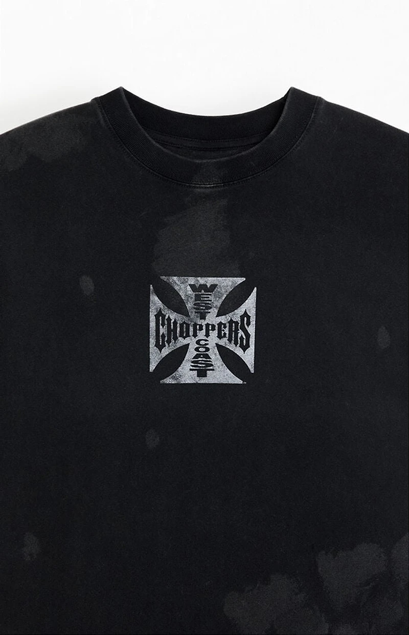 West Coast Choppers Bleach Cross Logo T-Shirt