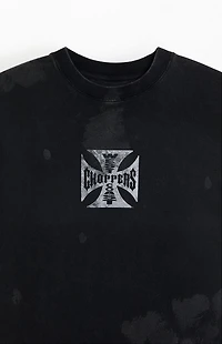 West Coast Choppers Bleach Cross Logo T-Shirt