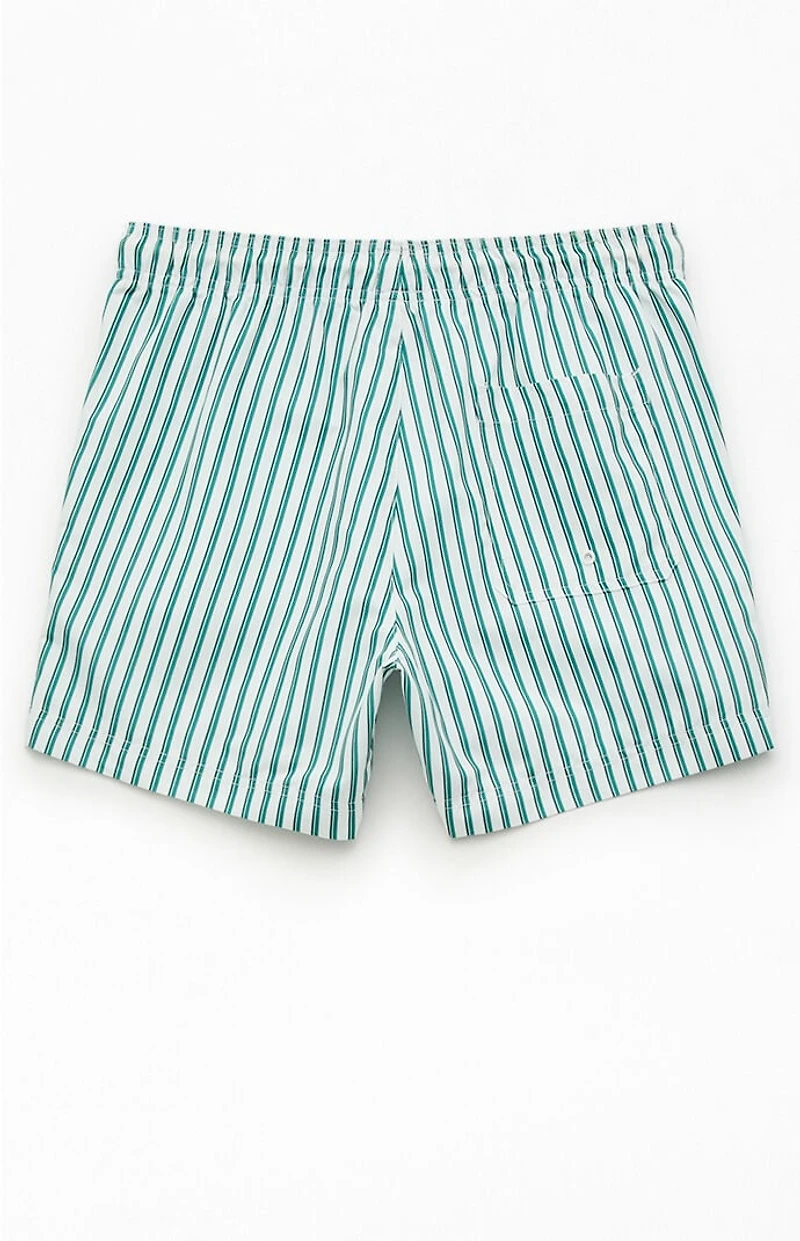 Pacsun Striped Poolside 4.5" Swim Trunks