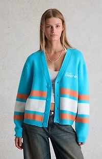 WILD COLLECTIVE x NFL Miami Dolphins Knit Cropped Cardigan