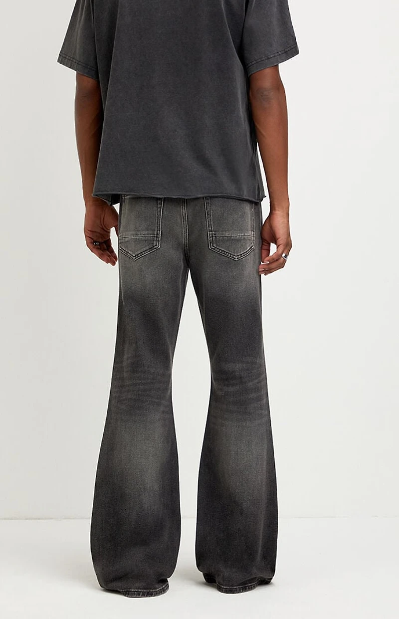 Pacsun Jordan Baggy Bootcut Jeans Washed Black