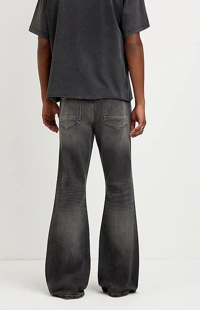 Pacsun Jordan Baggy Bootcut Jeans Washed Black
