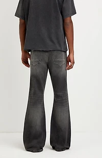 Pacsun Jordan Baggy Bootcut Jeans Washed Black