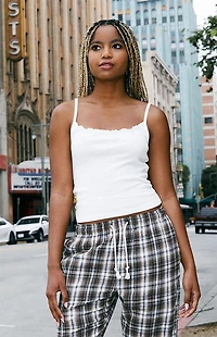 John Galt Ruffle Trim Tank Top