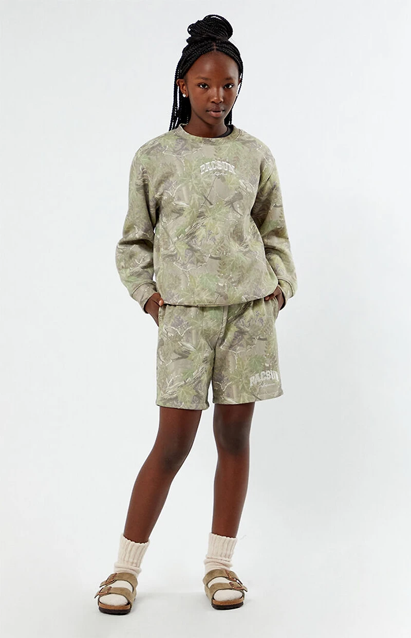 Pacsun Kids Camo Crew Neck Sweatshirt