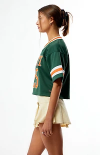 HYPE & VICE Miami Hurricanes Cropped Football Jersey