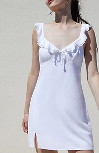 Beverly and Beck Monet Ruffle Mini Dress
