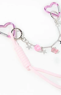 LA Hearts Heart Novelty Chainlink Carabiner Keychain