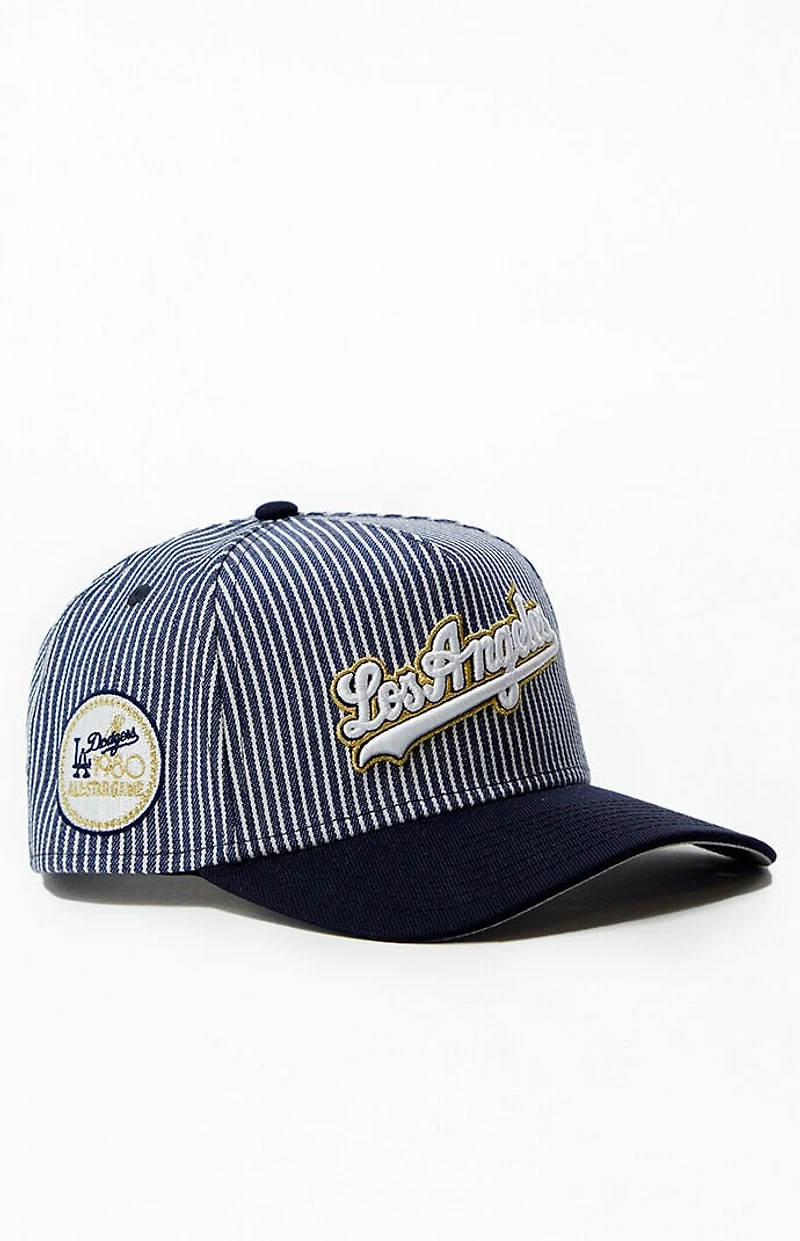 New Era x PS Reserve LA Dodgers Striped Denim 9FORTY Hat