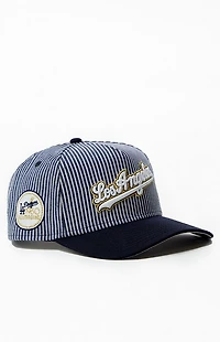 New Era x PS Reserve LA Dodgers Striped Denim 9FORTY Hat