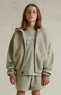 Fear of God ESSENTIALS Kids Abbey Stone Full Zip Fleece Hoodie