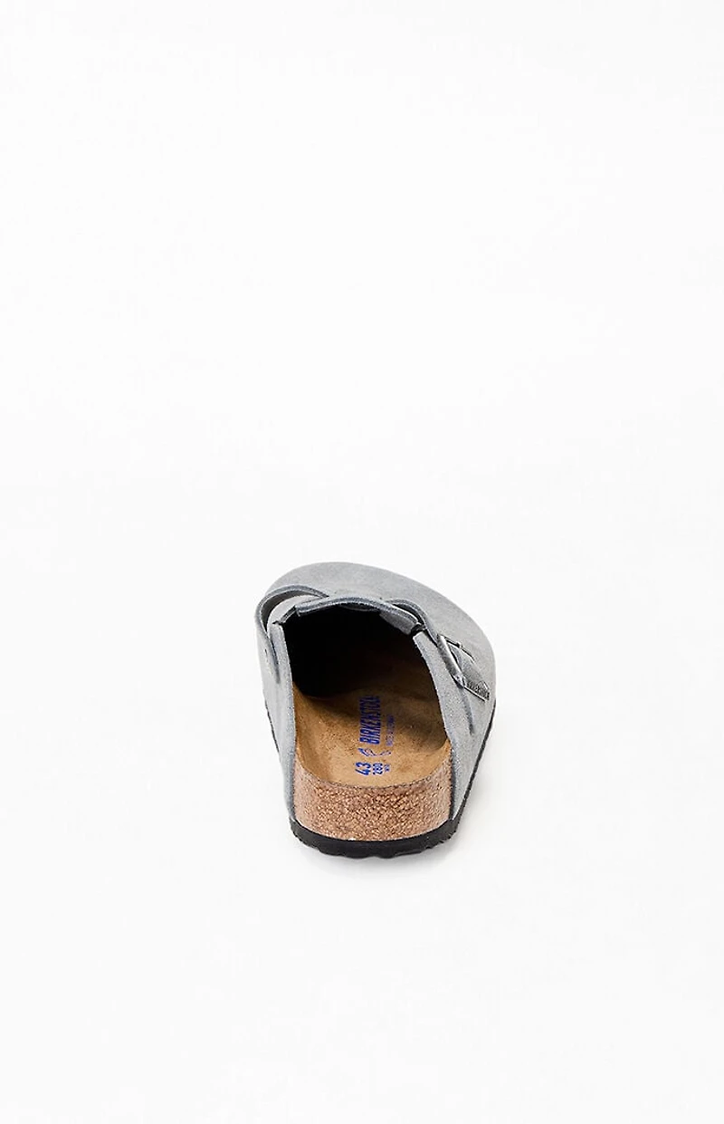 Birkenstock Boston Soft Footbed Clog Blue Grey