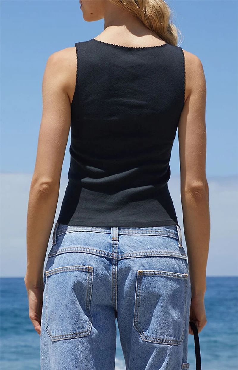 John Galt Black Vicki Tank Top