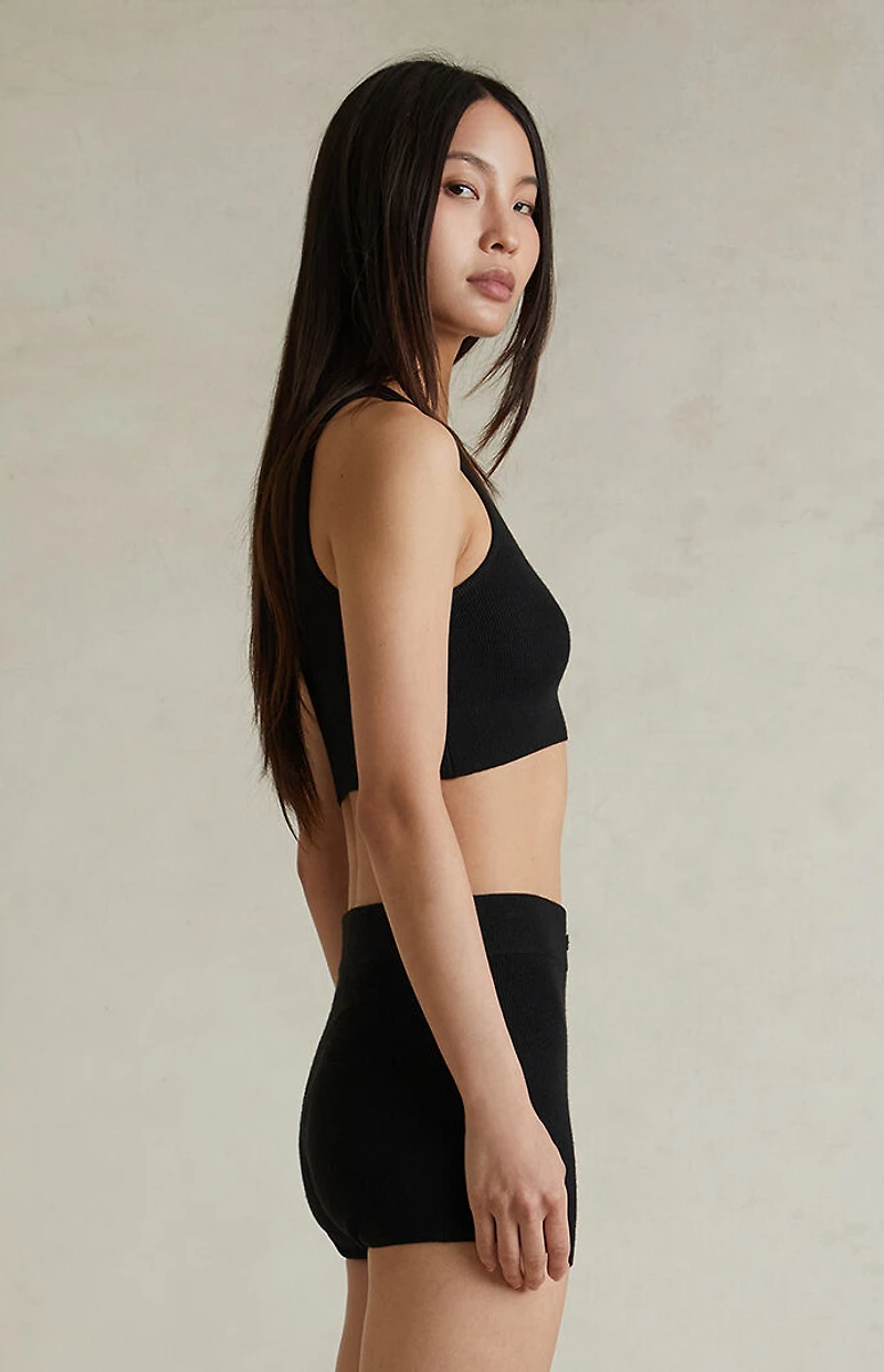 Fear of God ESSENTIALS Women's Jet Black Knit Boxer Shorts