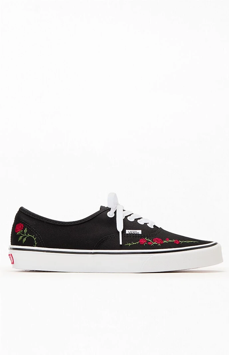 Vans Black Rose Authentic Shoes