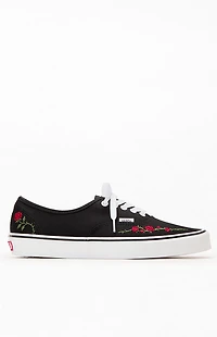 Vans Black Rose Authentic Shoes