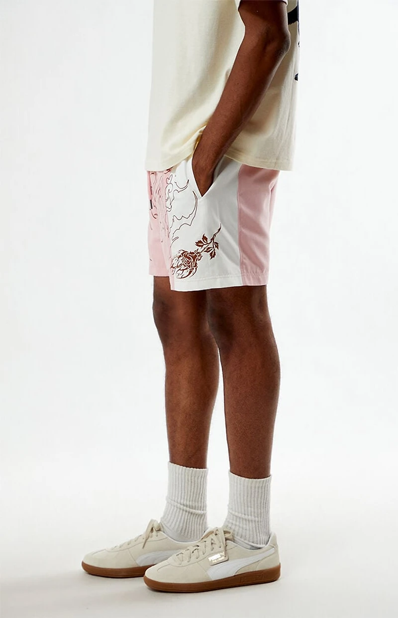 Civil Rose Duality Suede Shorts