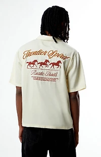 Pacsun Frontier Spirit Embroidered Oversized Resort Camp Shirt