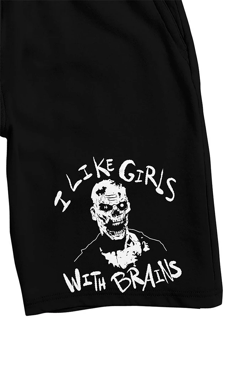 I Like Girls With Brains Sweat Shorts