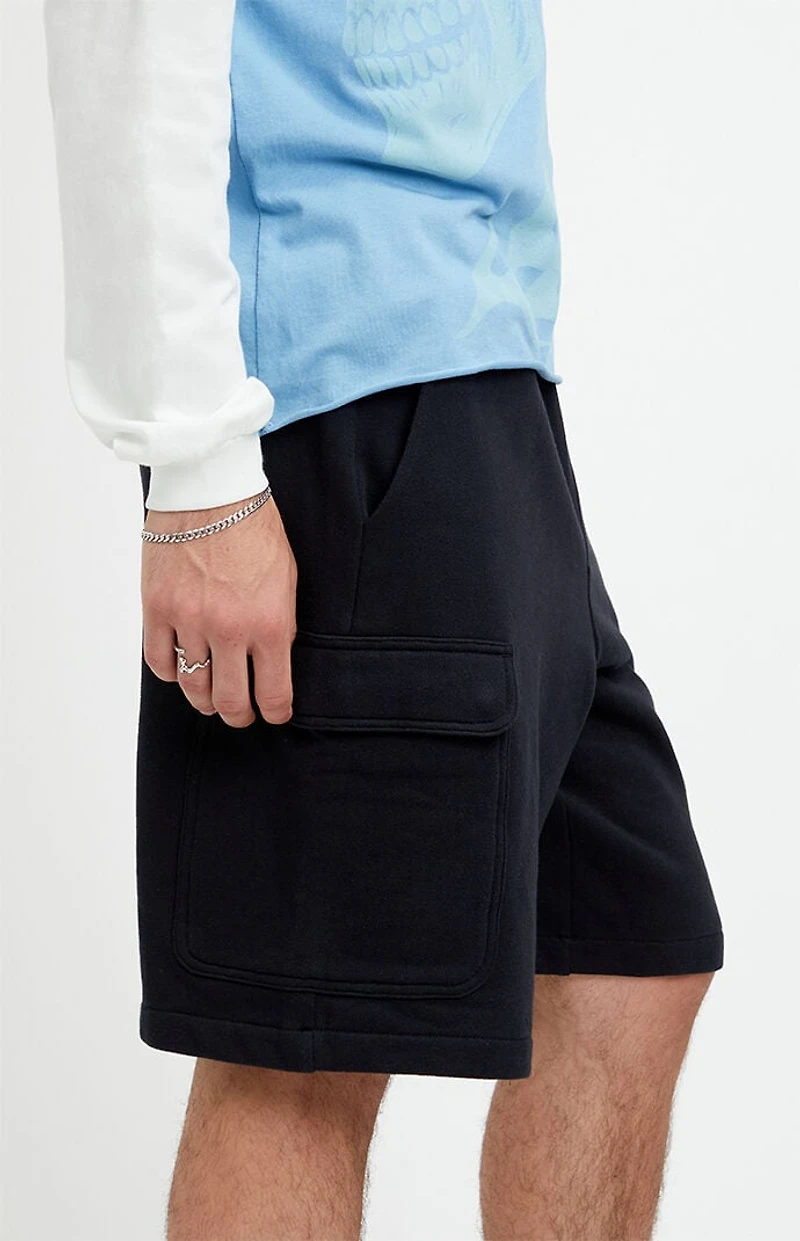 Pacsun Shawn Fleece Baggy Cargo Sweat Shorts