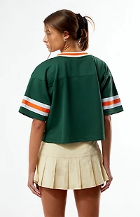 HYPE & VICE Miami Hurricanes Cropped Football Jersey