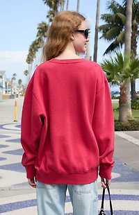 John Galt Red Erica 50 Crew Neck Sweatshirt