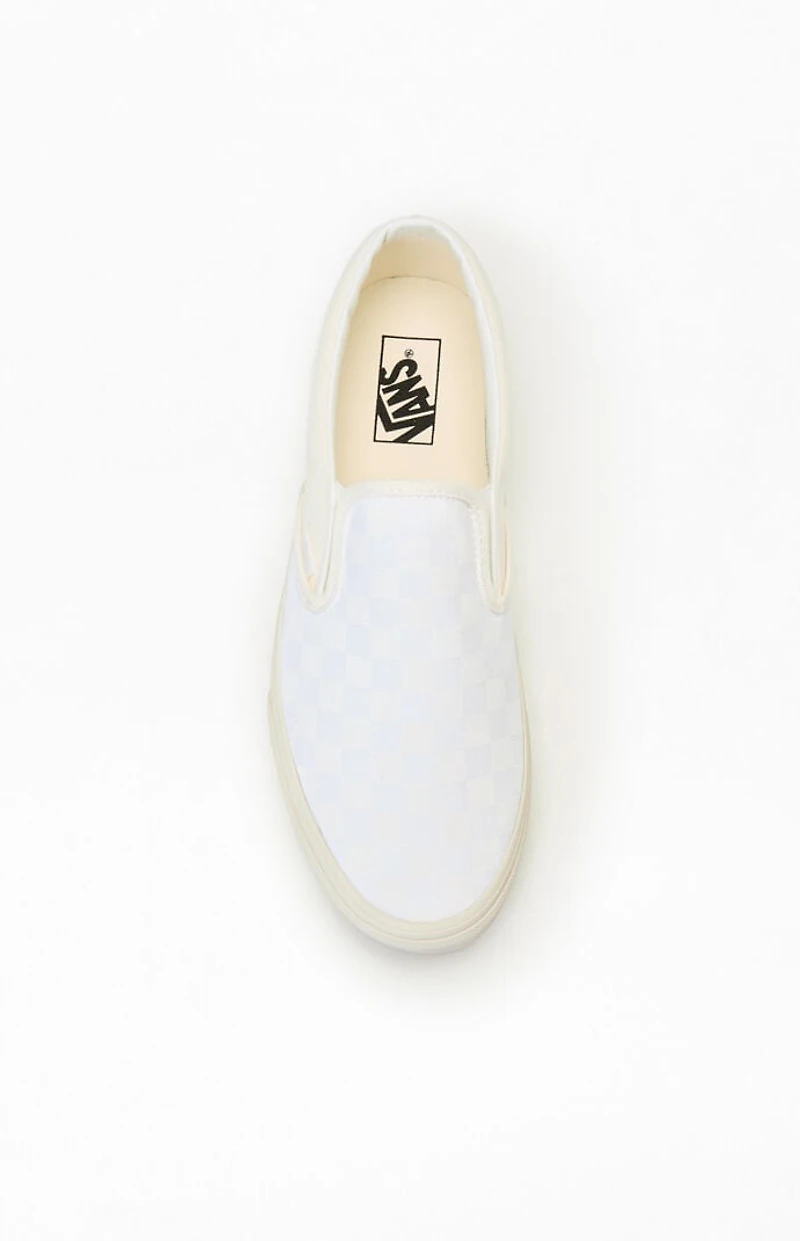 Vans Checkerboard Blanc De Classic Slip-On Shoes