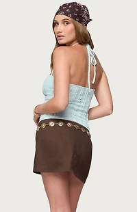 Edikted Galya Textured Halter Top
