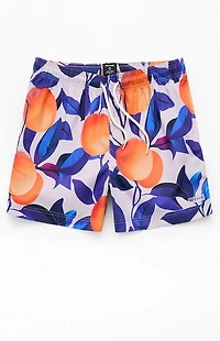 Pacsun Orange Tree Eco 4.5" Swim Trunks